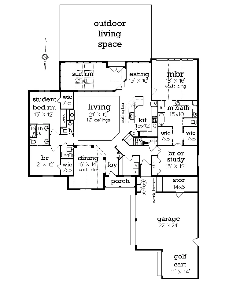 Main Level Floor Plan
